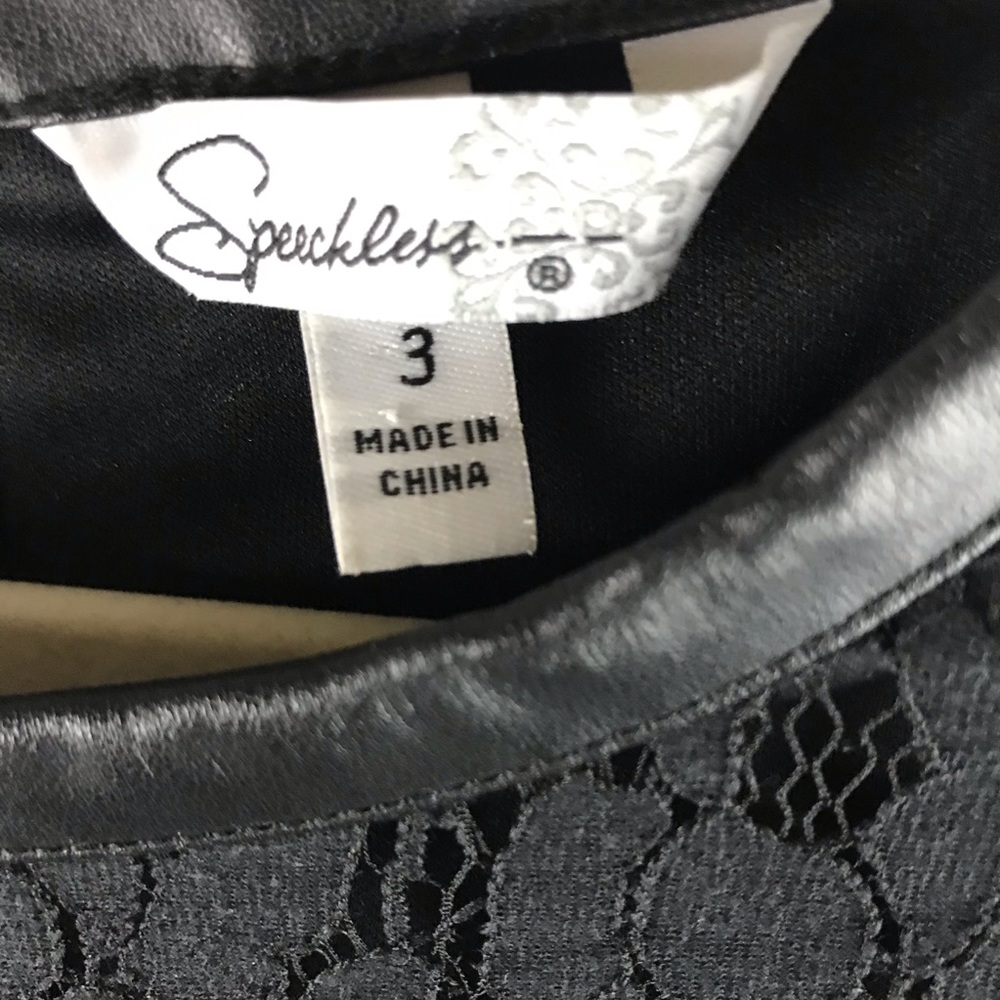 Speechless| Lace Skater Dress| Black| Size 3 - Picture 3 of 8